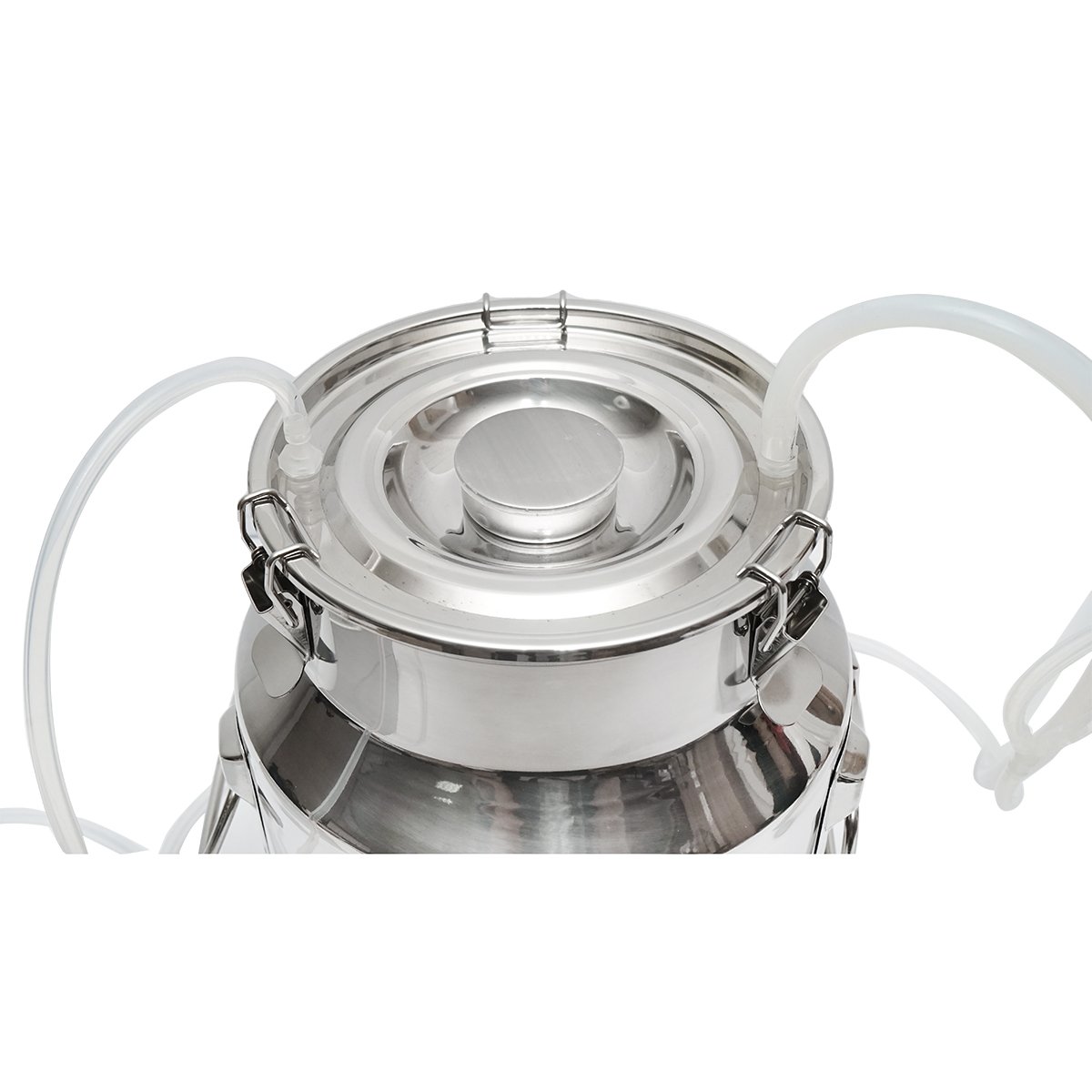 Aparat de muls portabil cu 1 post si bidon de inox 14L pentru capre si oi